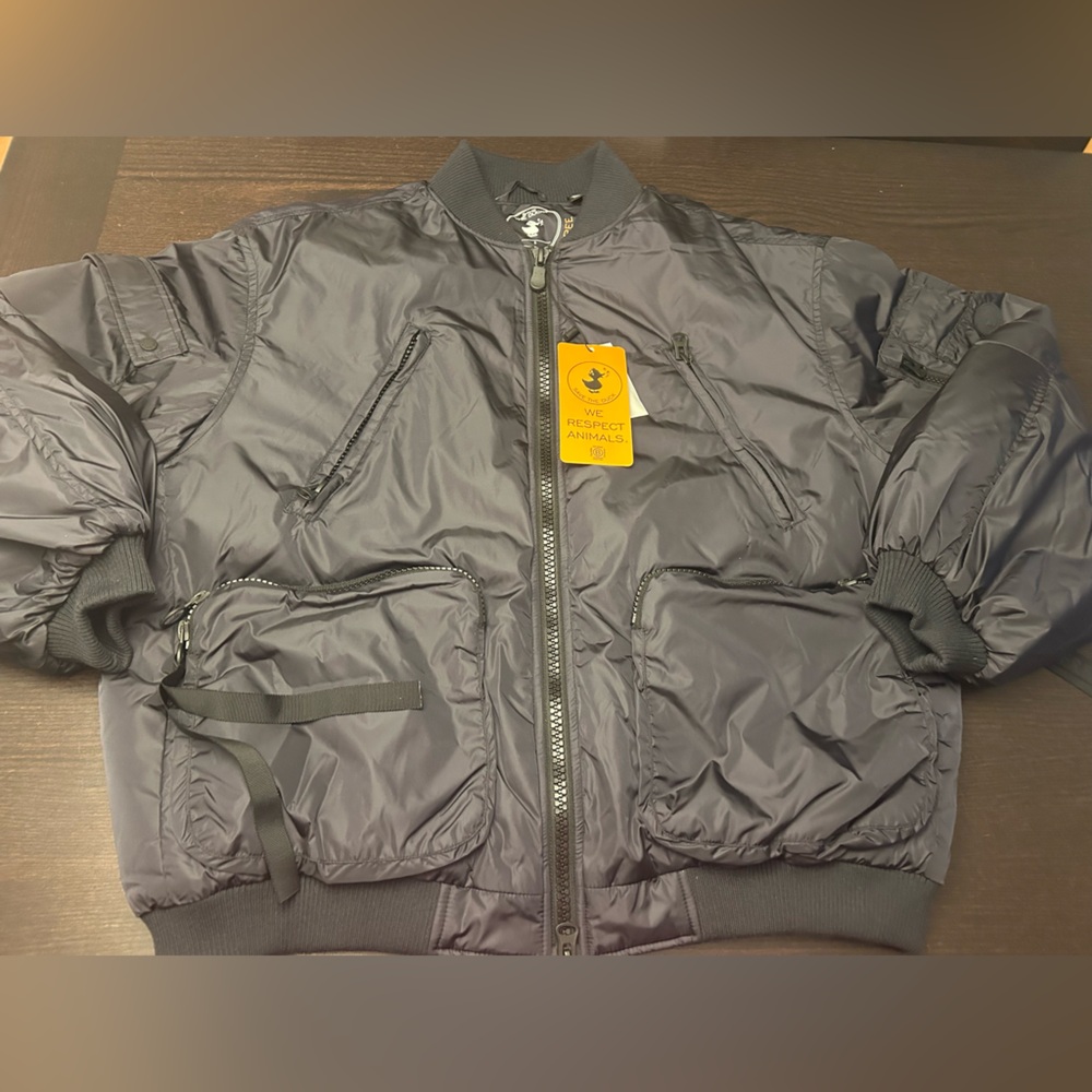 NWT Save the duck black quilted plumtech bomber jacket men’s small